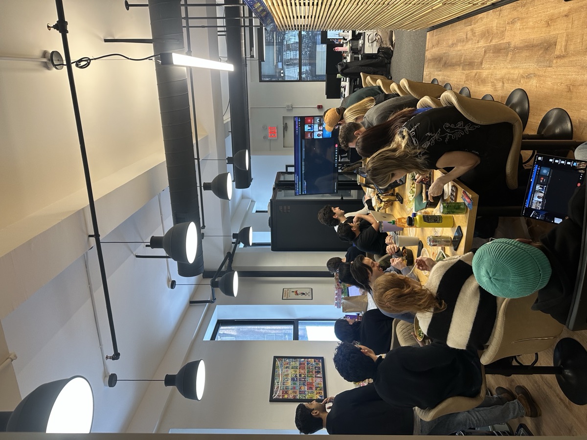 AI hackathon presentations in the New York office